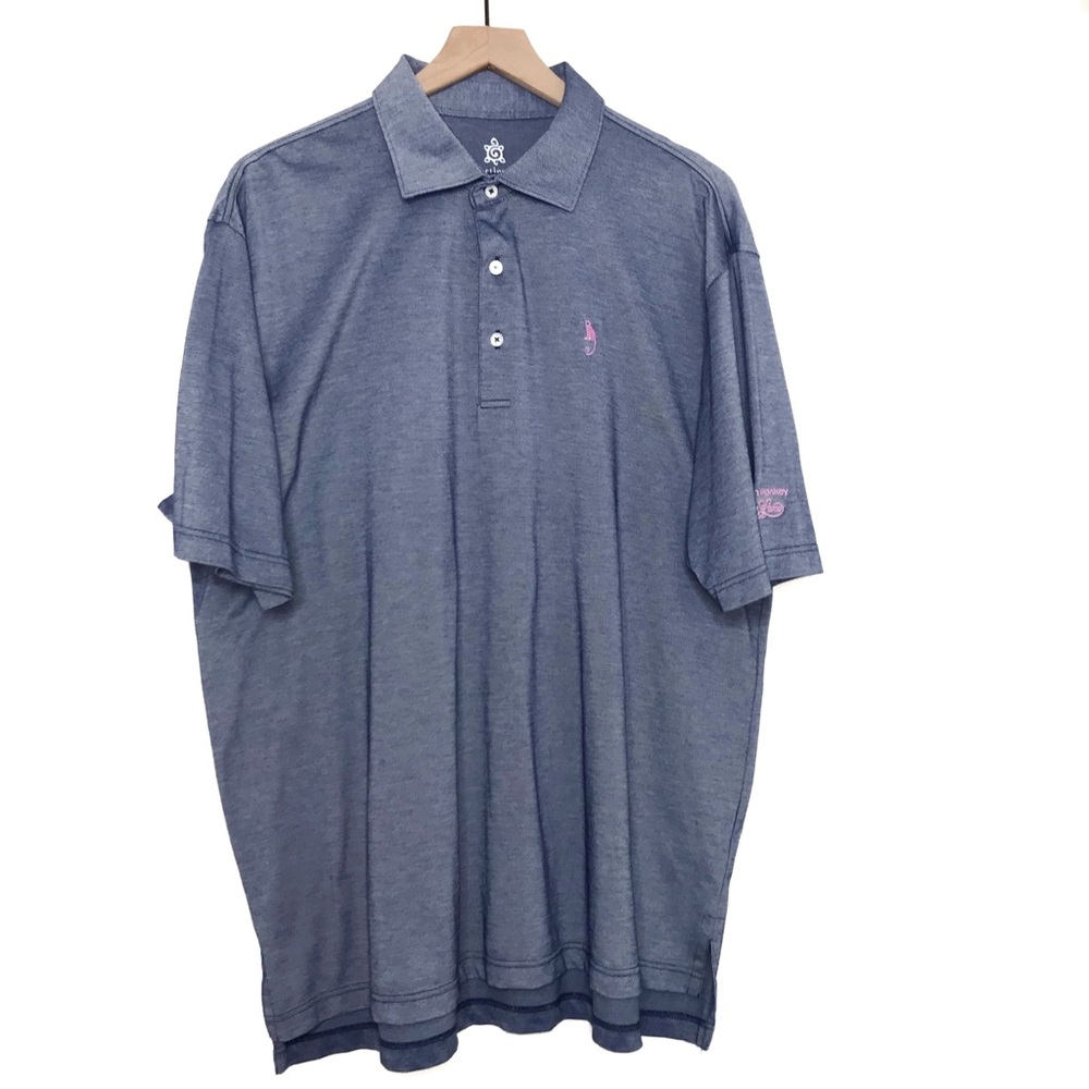 TURTLESON Blue Short Sleeve Golf Polo Shirt XL